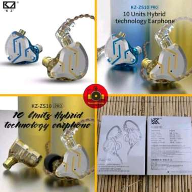 KZ ZS10 Pro Mic 4BA+1DD In ear monitor IEM Earphone Headset Knowledge Zenith penta Driver Glare Gold