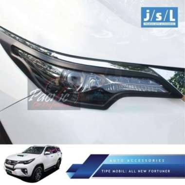 Jsl Garnish Lampu Depan Hitam Doff All New Fortuner Vrz 2016-2019