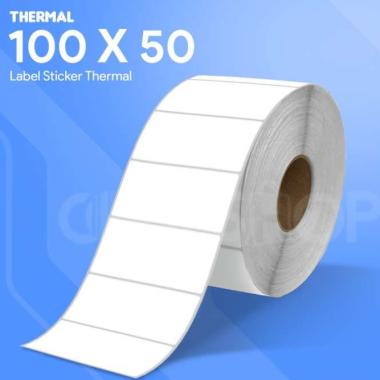 Kertas Label Thermal 100 x 50 / 100x50 mm / 100x50mm 1000pcs Stiker