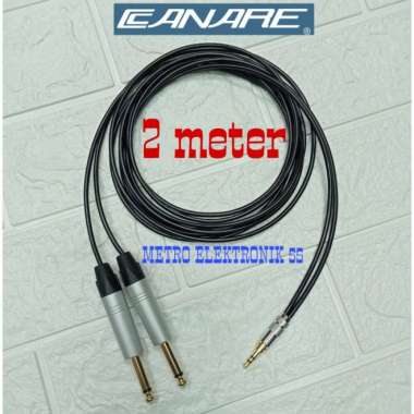 Kabel Canare Jack 2 Akai To Mini Stereo 3.5 mm 2 Meter Multicolor