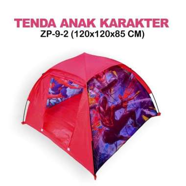 Tenda Camping Anak Karakter Tenda Outdoor dan Indoor Tenda Mini Anak Spiderman