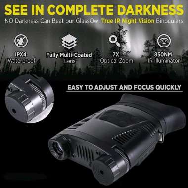 Eyebre Teropong Binocular Night Vision Infrared Recorder IPX4 - NV200C - Black