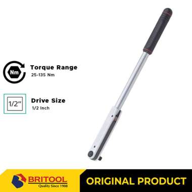 Britool Torque Wrench / Kunci Torsi 1/2" 25 - 135 Nm EVT1200AEX