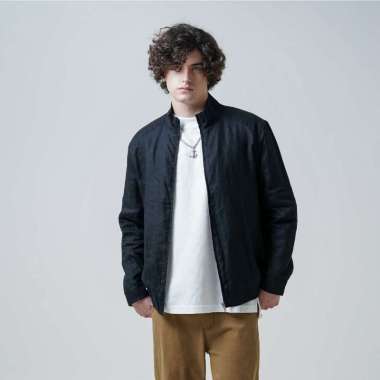 CELCIUS Linen Bomber Jacket I31000191C Hitam XL