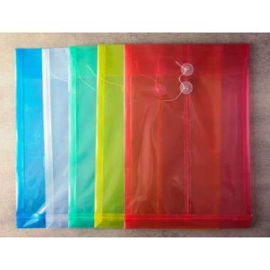 Map Plastik/ Map Dokumen Tali Kuning