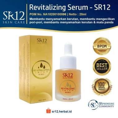 SR12 SERUM REVITALIZING ATASI BOPENG , BEKAS JERAWAT & MATA PANDA / SERUM WAJAH