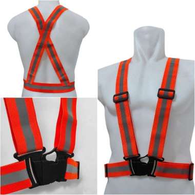 Rompi Safety Karet - Vest Scotlight - Rompi Pekerja Orange