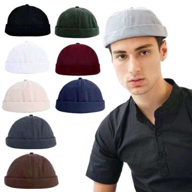 Topi Peci Miki Hat Topi Miki Peci Polos Miki Topi Hijrah Dewasa Beanie Muslim Hat Cap HT Peci Miki M