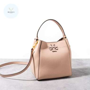 TORY BURCH Mcgraw small bucket bag Goan Sand Black - 100% Authentic Goan Sand