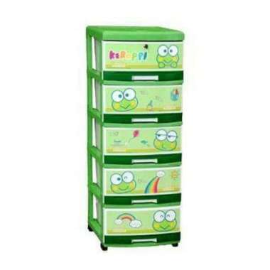 Stockase Lemari Plastik Napolly 5 Susun Keroppi SFC2 5000 KREC