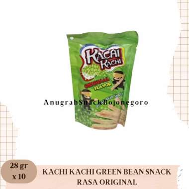 Kachi Kachi Green Bean Snack Rasa Original 28gr x 10
