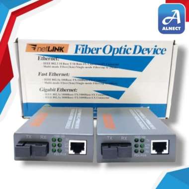 CONVERTER FIBER OPTIC MEDIA TBF Netlink Htb 3100 Gigabit 1000 A dan B