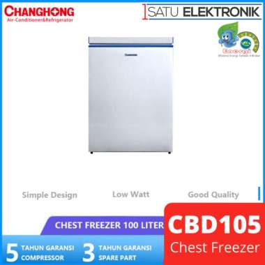 CHANGHONG CBD105 Chest Freezer 100 liter MULTYCOLOUR