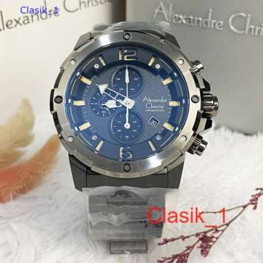 Original 100%!! Alexandre Christie Pria AC 6410 AC6410 Black Dial Garansi Resmi 1 tahun