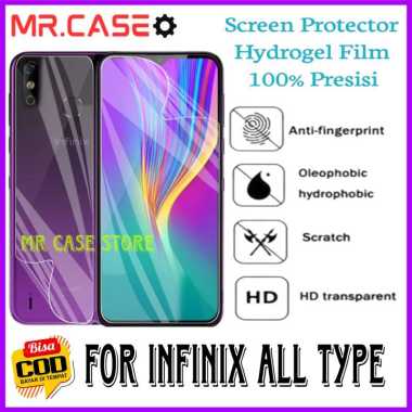 ANTIGORES HYDROGEL CLEAR/BENING INFINIX ALL TYPE Mr case store INFINIX ALL TYPE DEPAN & BELAKANG