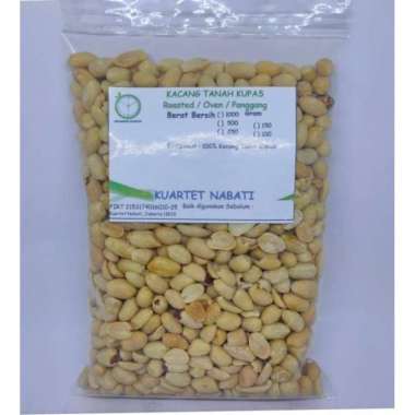 1000gr Roasted Kacang Tanah Kupas - Oven - Panggang - Vegan Asin - Besar