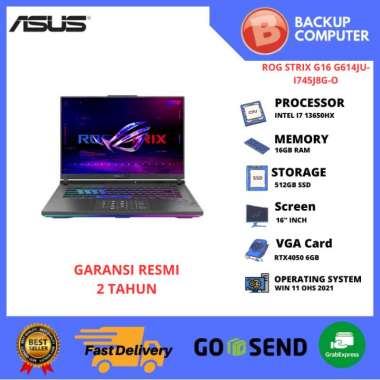 LAPTOP GAMING ASUS ROG STRIX G16 G614JU-I745J8G-O I7-13650HX 16GB RAM