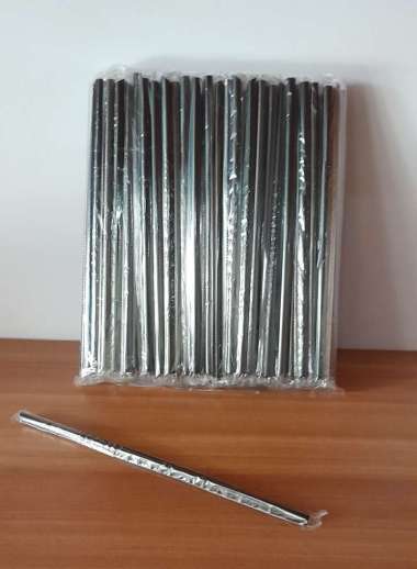 Sedotan Hitam Steril 620 isi 100 pcs