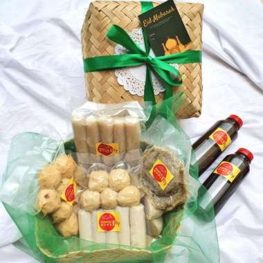 Parcel Hampers Lebaran Idul Fitri set besek paket gift makanan pempek Jameela(40pcs)