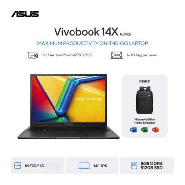 ASUS VivoBook 14X K3405ZF-VIPS551 - Indie Black