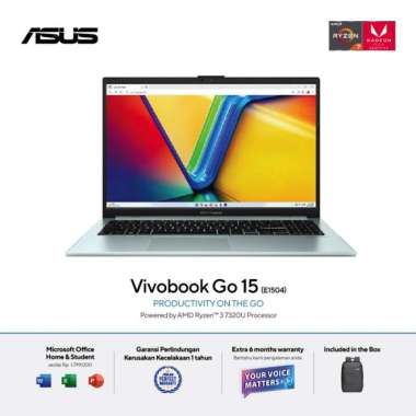 ASUS Vivobook Go 15 OLED E1504FA-OLED323 - Green Grey