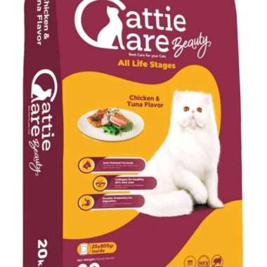 CATTIE CARE BEAUTY 20kg CHICKEN & TUNA MAKANAN KUCING KERING cargo