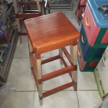Kursi Tinggi Kayu 75 cm