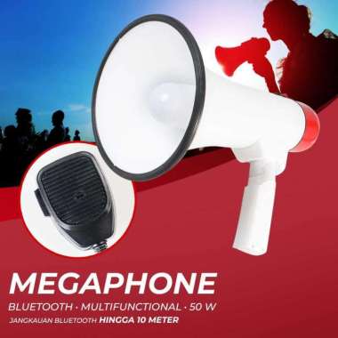 JACAR Toa Megaphone Bluetooth Multifunctional Shouter 50 W 8099 Speaker Portabel Portable Aktif Adva