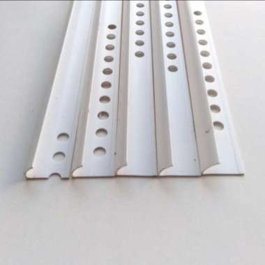 Tile trim Kuku Macan List Kramik Keramik Granit Teltrim Plastik 120 cm - Cream Putih