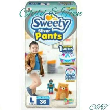 Sweety Silver Pants L 36
