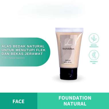 Larissa Foundation Natural - Alas bedak Foundation Natural