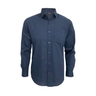 Redcliff Kemeja Pria Polos Panjang Navy 6BK3688K L