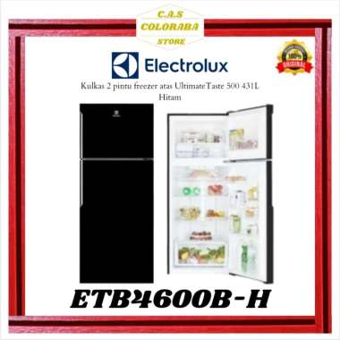 KULKAS ELECTROLUX ETB4600B-H KULKAS 2 PINTU 431L INVERTER ETB4600BH ETB4600 ETB 4600 BH KULKAS 2 PIN