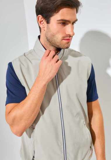 Jack Nicklaus Salerno Premium Players Vest Stone Stone XS