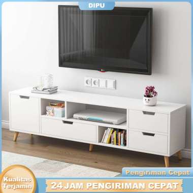 Tv Meja Tv minimalis Modern Murah L Putih180cm