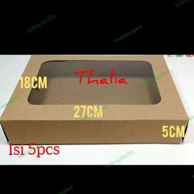 FUJI DUS DONAT 6PCS (1/2 LUSIN) 27X18X5CM = 5PCS, TUTUP MIKA, LAMINASI