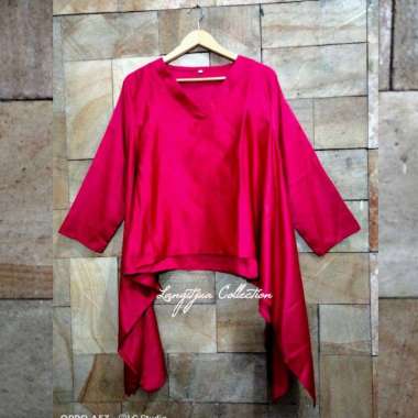 BLOUSE WINGS ATASAN WANITA MERAH POLOS S Merah