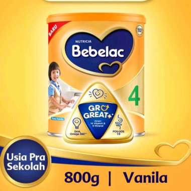 Promo Harga Bebelac 4 Susu Pertumbuhan Vanila 800 gr - Blibli