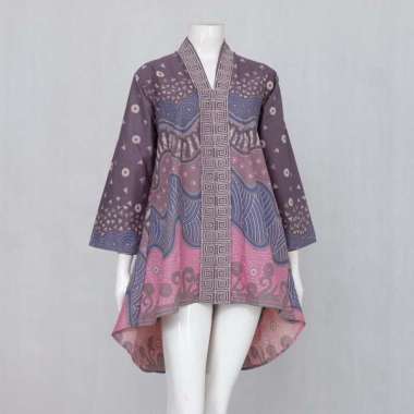 PELANGIKU ATASAN BATIK ABSTRAK JUMBO MODEL PINGUIN BUSUI FRIENDLY - LANGITJUA BATIK SOLO XXXL Pink