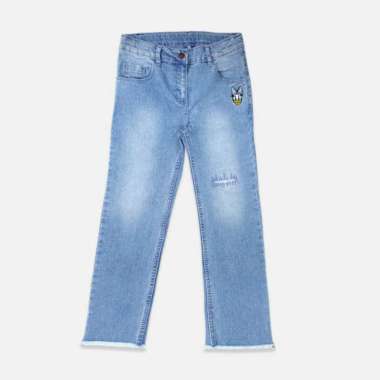 Jeans/ Celana Denim Lurus Anak Perempuan Blue/ Daisy Always Trending 10 tahun