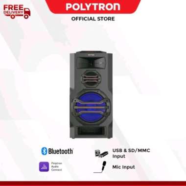 POLYTRON PAS 12SA15 Speaker Aktif Bluetooth Karaoke 12 inch 70 WRMS PAS12SA15