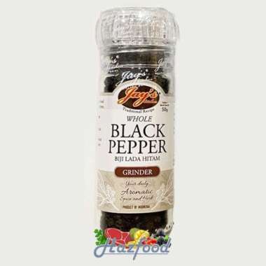 Jay's Whole Black Pepper Grinder 50gr | Jays Biji Lada Hitam Grinder