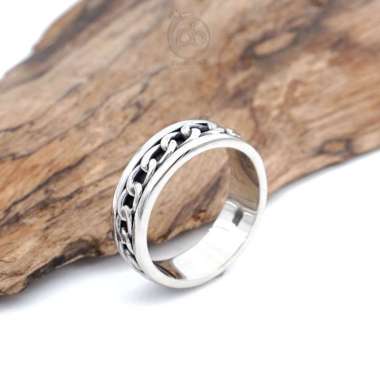 Cincin Pria-Wanita Perak Bali 925 Sterling Silver Rantai Cuban Cesario 20