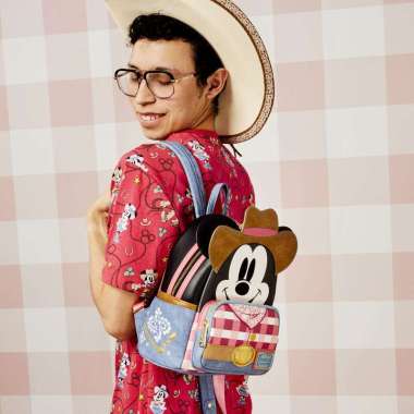 Loungefly Disney Western Mickey Mouse Cosplay Mini Backpack