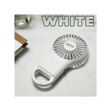 Goto Airlite Mini Fan Kipas Angin kecil Led USB Portable Baterai Cas WHITE