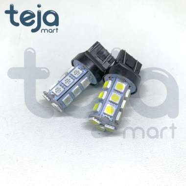 Lampu Stop Belakang Strobo Lampu Rem Led Kedip T20 18 Titik Putih
