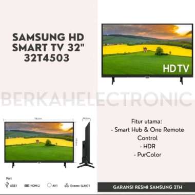 SAMSUNG SMART TV UHD 32" T4503 SERIES - UA32T4503AKXXD