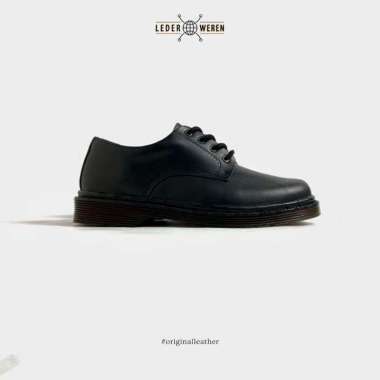 SPV X Lederweren - Leder Derby 2 Black - Sepatu Kulit Formal Pria 42
