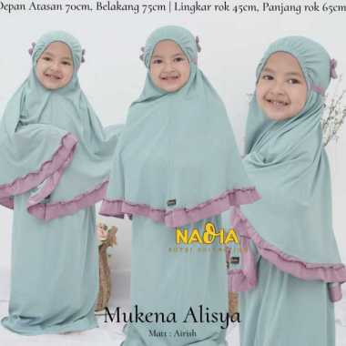 AliMaMa - MUKENA ANAK ALISYA - Mukenah Perempuan Telekung Traveling Jersey Airish Jersi Airis Fashio