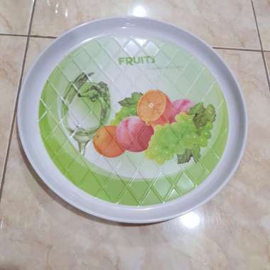 Nampan bulat melamin motif Baki melamin +Bubble